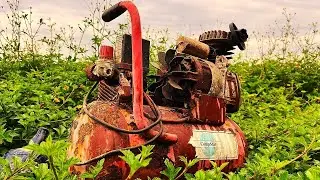 🔥 Restoration Old Rusty Vintage Air Compressor ??  Restoring Deformed Classic Air Compressor