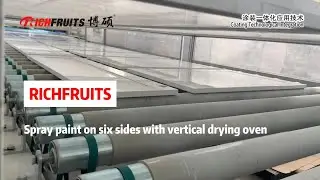 【Spray paint on six sides with vertical drying oven】