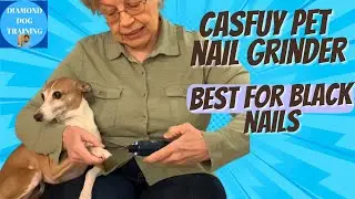 Casfuy Pet Nail Grinder: Safely Trim Black Nails with Ease