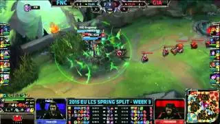 Fnatic vs  Giants Highlights ( Fnatic vs GIANTS Gaming ) - 2015 EU LCS Spring W3D2
