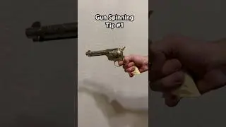 Gun spinning tip. Single action revolver tricks