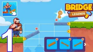 Bridge Legend Part 1 Level 1 - 8 Gameplay (android, iOS) by Playgendry