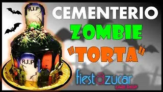 CEMENTERIO ZOMBIE TORTA - HALLOWEN - ZOMBIE CEMETERY CAKE