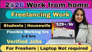 6 Trending work from home job for 2026✅ Freelancing work✅ online jobs at home ✅