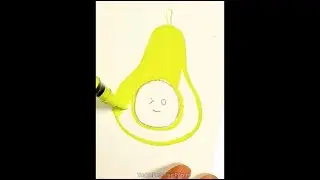 Avocado Adventures: Let&rsquo;s Slice into Some Adorable Art!#arttherapy #art #creativejourney