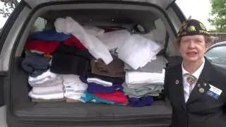 CA American Legion AREA 5 District 29 Towel Drive Homeless VETS Oct 2015 CALPA