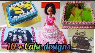10 + theme cake designs #easycake#cake#cakedesigns#chocolatecake#dollcake#numbercake#toppercake