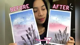 Watercolor Demo | Simple Landscape for Watercolor Beginners