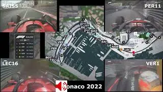 F1 monaco GP 2022 - onboard when Red Bull overtakes Ferrari - Best/worst  pit strategies #monacogp