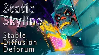 Static Skyline | 4k Stable Diffusion Deforum Animation