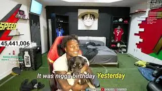 Ishowspeed celebrates his dogs birthday 