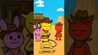 Sprunki Lasso Fail &ndash; Funny Cowboy Moment!  #animation #sprunki #shorts