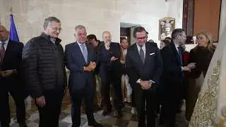 Así es la nueva túnica para el Señor del Soberano Poder ante Caifás de San Gonzalo