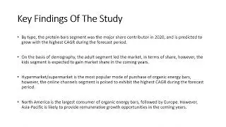 Organic Energy Bar Market Size, Share & Demand