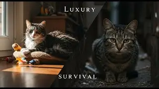 Two Worlds, One Spirit: The House Cat vs. The Street Survivor