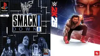 WWF SMACKDOWN! VS WWE 2K25 Entrance Comparison