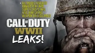*NEW* COD: WWII LEAKED INFO! (NEW MINIGAMES, RANKED PLAY, ALL MODES, AND SUPPLY DROPS!)