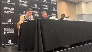 Gonzaga&rsquo;s Mark Few, Steele Venters and Tyon Grant-Foster post Alabama