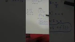 #Inverse Function #MCQ