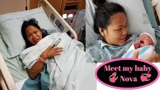 FIL-AM COUPLE: MY EMOTIONAL BIRTH VLOG / MEET MY BABY GIRL NOVA
