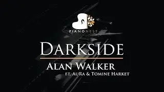 Alan Walker - Darkside (feat. AuRa and Tomine Harket) - Piano Karaoke / Sing Along Cover with Lyrics