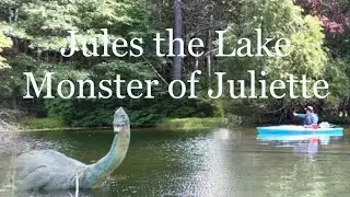 Jules the Lake Monster, Dames Ferry Camp Ground, Lake Juliette Water front site, kayaks. Hidden gem!