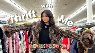 Ep. 10: THRIFT With Me + TRY ON HAUL 🛍️ (Winter, Y2K, Vintage, Christian Dior, 90s chic)