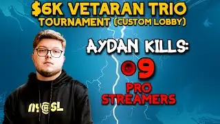 *NEW* WARZONE Aydan Kills 9 Pro Streamers!! $6K Veteran Trio Tournaments