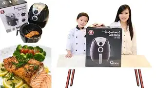 Unboxing and Cooking Fried Salmon with Professional Air Fryer OX-199N from @Oxone.Online