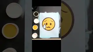 Satisfying Sweating Emoji Sand Art | Sand Painting ASMR