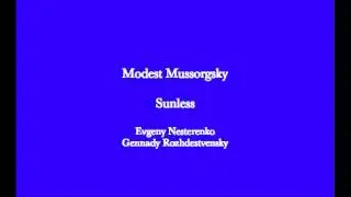 Mussorgsky  Sunless