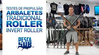 Teste PescaSub Diego Santiago - Arbalete dual, roller tradicional ou invertido.