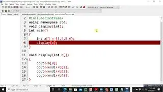 66 Passing Array to a function