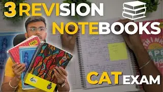 3 Types of Revision Notebooks 📚 | CAT 2024 ❤️ | Aspirant ✨