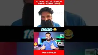 Hilarious!! Mythpat TROLLED Technical guruji in TG Style 🤣 #shorts