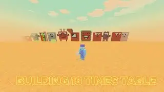 BUILDING 18 TIMES TABLE | Minecraft NumberBlocks 