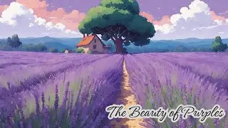 Captivating Beauty of Purples: Floral Bliss with Lighthearted Music for Rejuvenation & Relaxation
