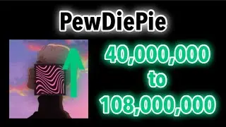 Every PewDiePie Milestones & Passings From 40 Million // Update 2.1