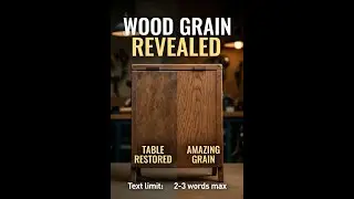 Restoring a Folding Table | Exquisite Wood Grain Revealed 🪵✨