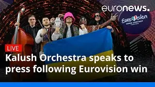 Kalush Orchestra speaks to press following Eurovision win