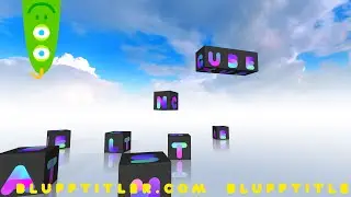 Letter Cubes Animation using Colour Font