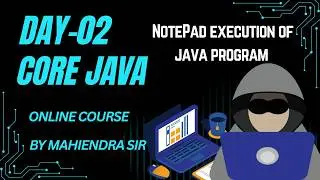 ||Hello world program || NotePad || Java ||