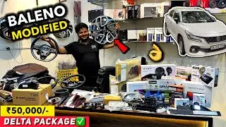 ₹50,000 में Baleno Base to Top Model Modification🔥2025 Baleno Sigma Base to Top Modified With Price
