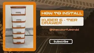 5 min easy installation drawer storage rack for home office (Kuber 6 - Tier drawer) #drawerinsall