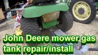 JD180 Mower Gas Tank Leak: repair/install