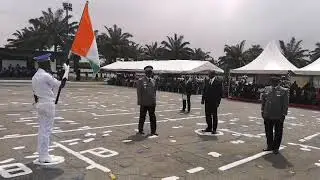 Cérémonie de passation  entre le général de division Kouakou Nicolas et  le général de Brigade Touré