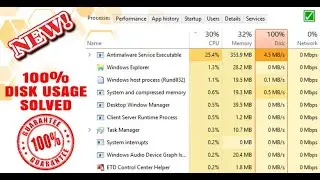 How to Fix 100% Disk Usage in Windows 10 | 2020 trick for windows