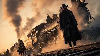Jesse James & Train Robbery in Cinematic True-Crime Style