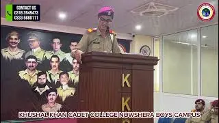 Speech Competition 2025 | Khushal Khan Cadet College Nowshera – Boys Campus