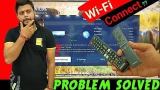 Samsung Tv Connect WiFi/Hotspot Easy 2 Steps🤗|| Play Youtube With Internet